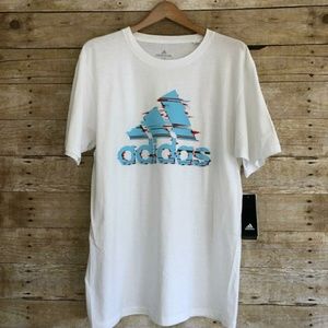 Adidas (NEW) white T Shirt w/logo